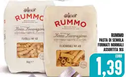 Al Discount Rummo pasta di semola formati normali offerta