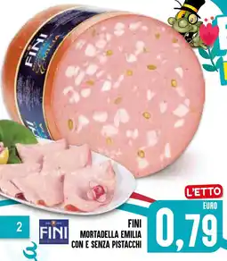 Al Discount Fini mortadella emilia con e senza pistacchi offerta