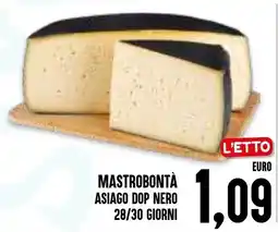 Al Discount Mastrobontà asiago dop nero 28/30 giorni offerta