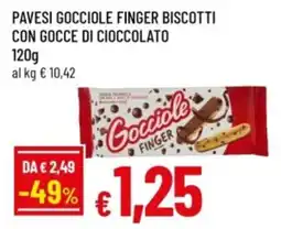 Famila Pavesi gocciole finger biscotti con gocce di cioccolato offerta