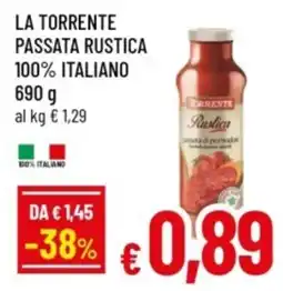 Famila La torrente passata rustica 100% italiano offerta