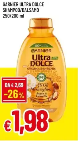 Famila Garnier ultra dolce shampoo/balsamo offerta