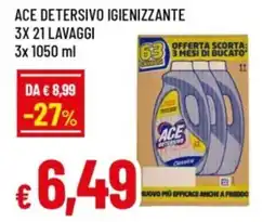 Famila Ace detersivo igienizzante offerta