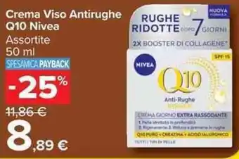 Carrefour Market Crema Viso Antirughe Q10 Nivea offerta