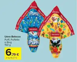 Carrefour Market Uovo Balocco Puffi, Puffetta o Bing offerta