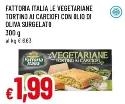 Famila Fattoria italia le vegetariane tortino ai carciofi con olio di oliva surgelato offerta