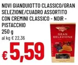 Famila Novi gianduiotto classico/gran selezione/cuadro assortito con cremini classico, noir, pistacchio offerta