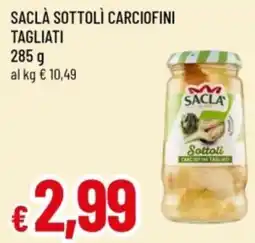 Famila Saclà sottolì carciofini tagliati offerta