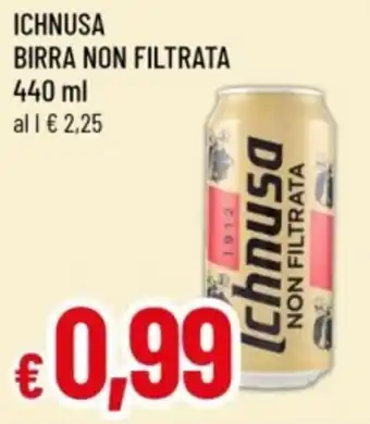 Famila Ichnusa birra non filtrata offerta