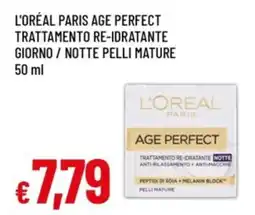 Famila L'oréal paris age perfect trattamento re-idratante giorno/notte pelli mature offerta