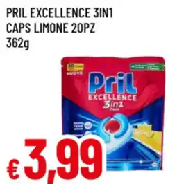 Famila Pril excellence 3in1 caps limone offerta
