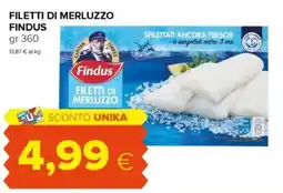 Oasi Filetti di merluzzo FINDUS offerta