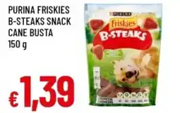 Famila Purina friskies b-steaks snack cane busta offerta