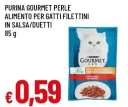 Famila Purina gourmet perle alimento per gatti filettini in salsa/duetti offerta