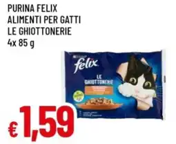 Famila Purina felix alimenti per gatti le ghiottonerie offerta