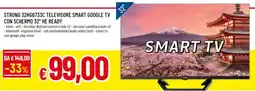 Famila STRONG 32HG6733C TELEVISORE SMART GOOGLE TV CON SCHERMO 32" HE READY offerta