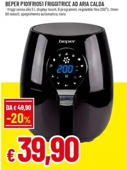 Famila BEPER P101FRI051 FRIGGITRICE AD ARIA CALDA offerta