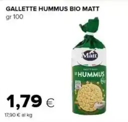 Oasi Gallette hummus bio MATT offerta