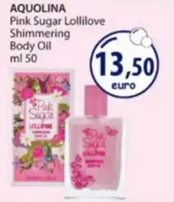 Acqua & Sapone AQUOLINA Pink Sugar Lollilove Shimmering Body Oil offerta