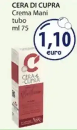 Acqua & Sapone CERA DI CUPRA Crema Mani tubo offerta