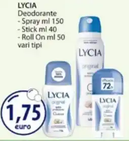 Acqua & Sapone LYCIA Deodorante, Spray, Stick, Roll On offerta