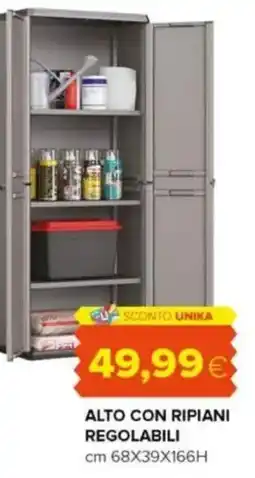 Oasi Alto con ripiani regolabili offerta