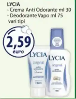 Acqua & Sapone LYCIA Crema Anti Odorante, Deodorante Vapo offerta