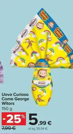 Carrefour Market Uovo Curioso Come George Witors offerta
