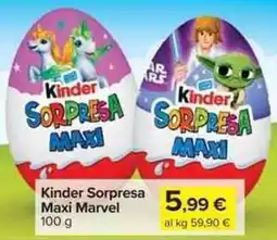 Carrefour Market Kinder Sorpresa Maxi Marvel offerta