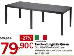 Leroy Merlin Tavolo allungabile Queen offerta