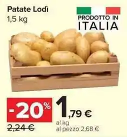 Carrefour Market Patate Lodi offerta