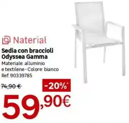 Leroy Merlin Naterial Sedia con braccioli Odyssea Gamma offerta