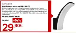 Leroy Merlin Inspire Applique da esterno LED LAKKO offerta