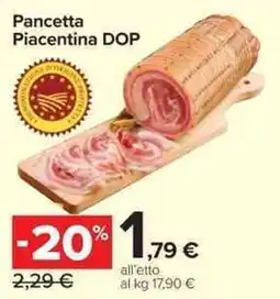 Carrefour Market Pancetta Piacentina DOP offerta
