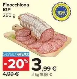 Carrefour Market Finocchiona IGP offerta