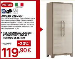 Leroy Merlin Keter Armadio GULLIVER offerta