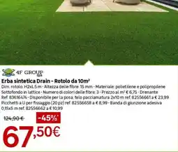 Leroy Merlin 4F GROUP Erba sintetica Drain offerta