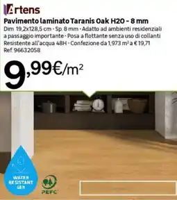 Leroy Merlin Artens Pavimento laminato Taranis Oak H20 8 mm offerta