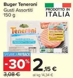 Carrefour Market Buger Teneroni offerta