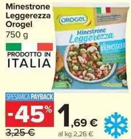 Carrefour Market Minestrone Leggerezza Orogel offerta