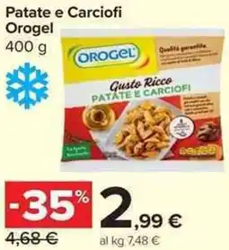 Carrefour Market Patate e Carciofi Orogel offerta