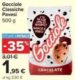 Carrefour Market Gocciole Classiche Pavesi offerta