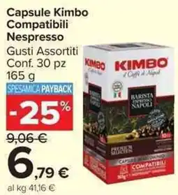 Carrefour Market Capsule Kimbo Compatibili Nespresso offerta