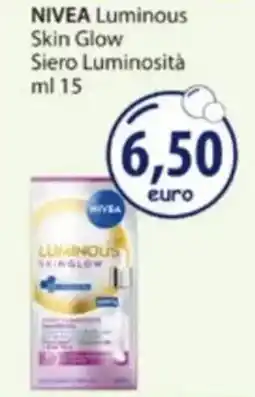 Acqua & Sapone NIVEA Luminous Skin Glow Siero Luminosità offerta