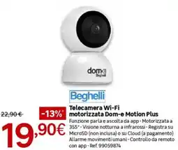 Leroy Merlin Beghell Telecamera Wi-Fi motorizzata Dom-e Motion Plus offerta