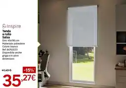 Leroy Merlin Inspire Tenda a rullo Salsa offerta
