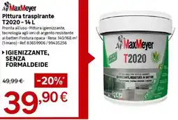 Leroy Merlin MaxMeyer Pittura traspirante T2020-14 L offerta