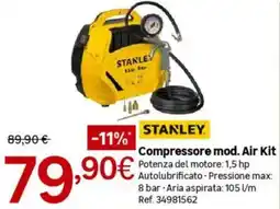 Leroy Merlin STANLEY Compressore mod. Air Kit offerta