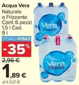 Carrefour Market Acqua Vera offerta