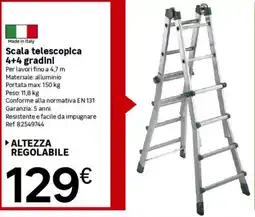 Leroy Merlin Scala telescopica 4+4 gradini offerta